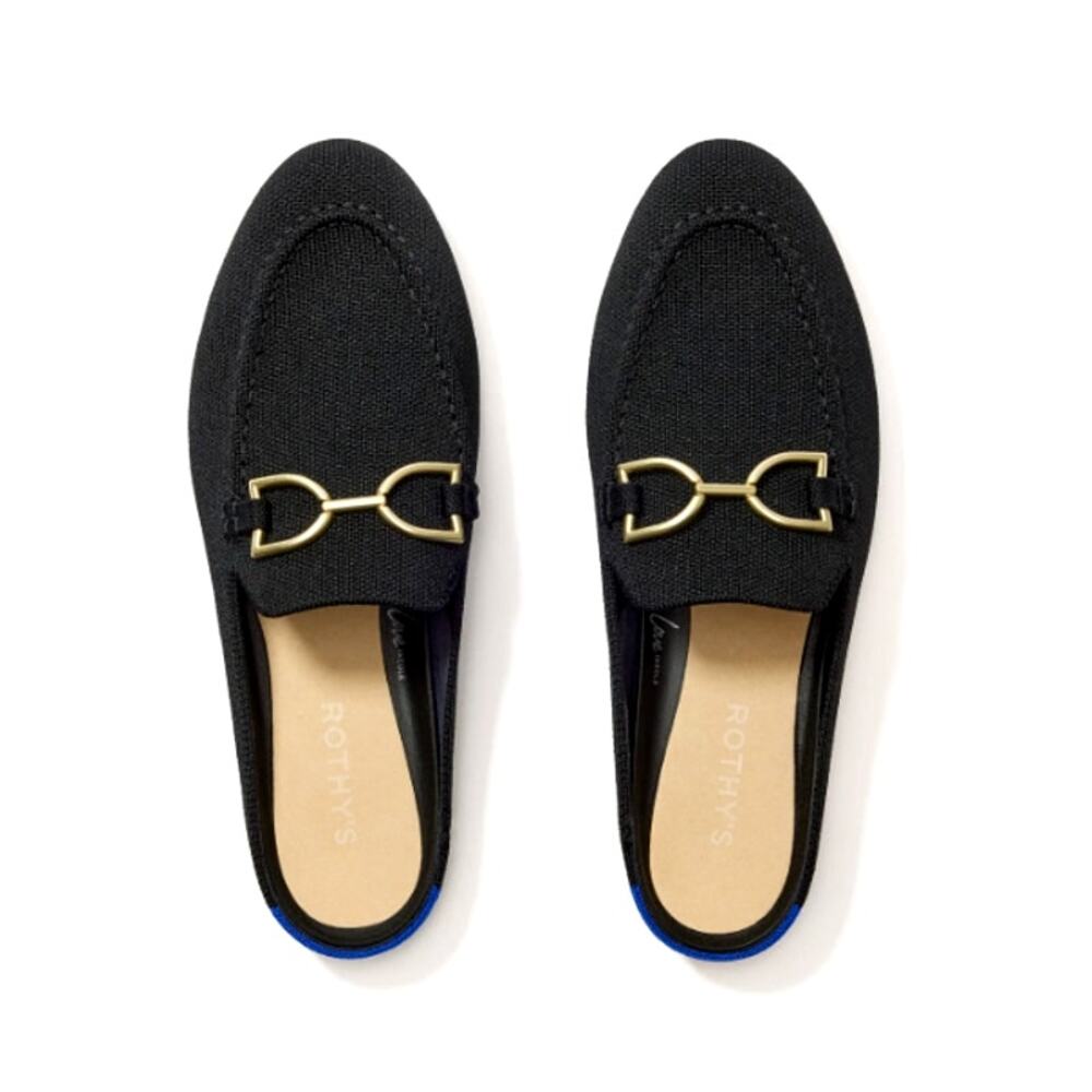 ROTHY'S The Double Bit Loafer Mule Black Size 6.5